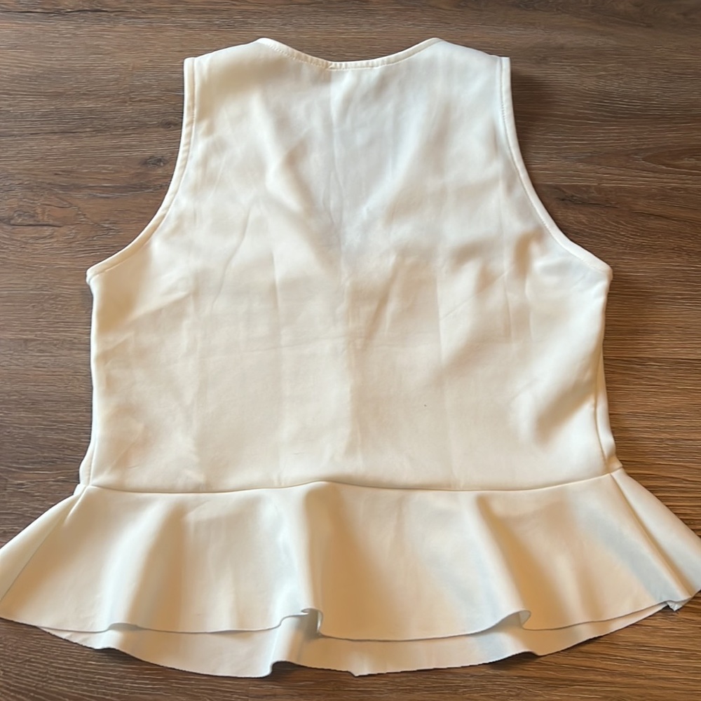 zara peplum crop top size s - Picture 3 of 3
